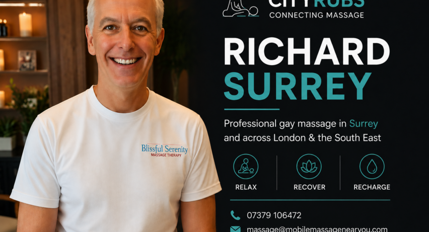 Richard offers gay massage in Surrey