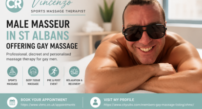 vincenzo male masseur in Sr Albans