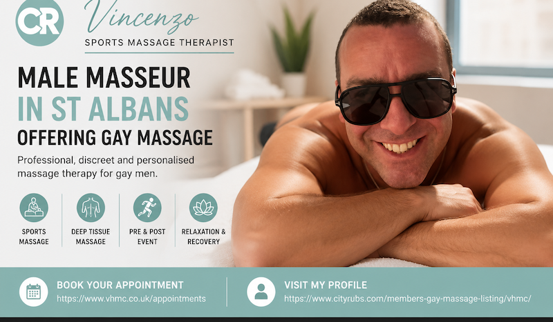vincenzo male masseur in Sr Albans